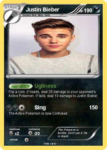 Pokemon Justin Bieber