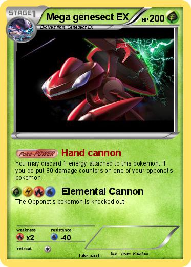 Pokemon Mega genesect EX