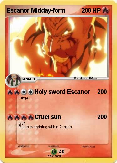 Pokemon Escanor Midday-form