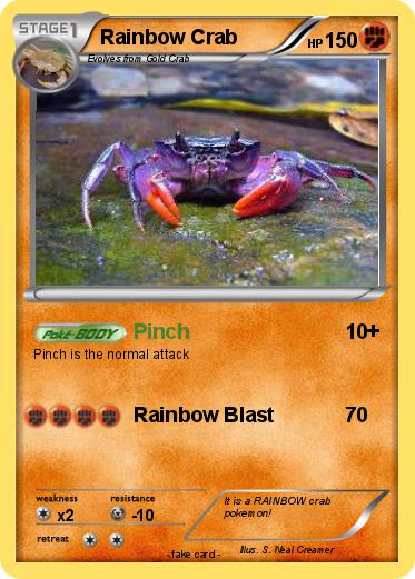 Pokemon Rainbow Crab