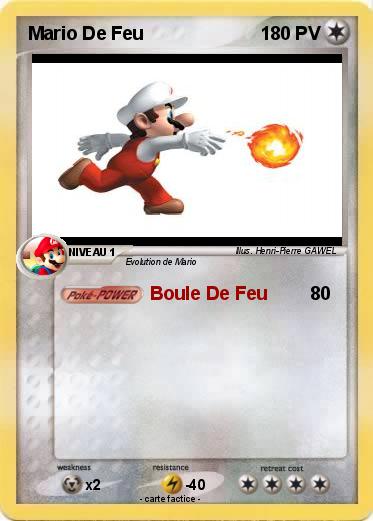 Pokemon Mario De Feu