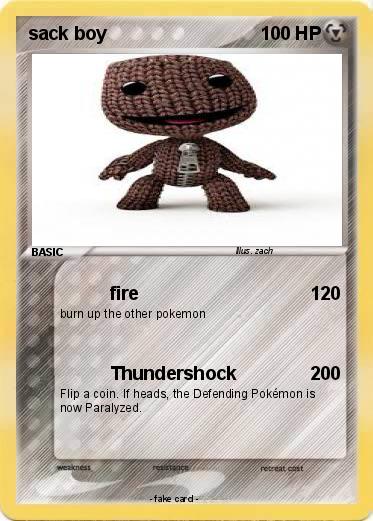 Pokemon sack boy