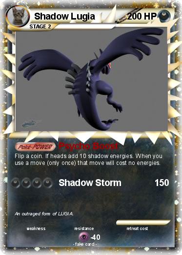 Pokemon Shadow Lugia