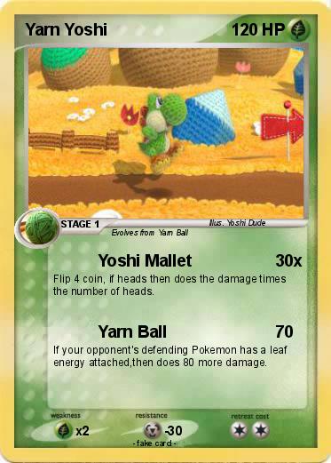 Pokemon Yarn Yoshi