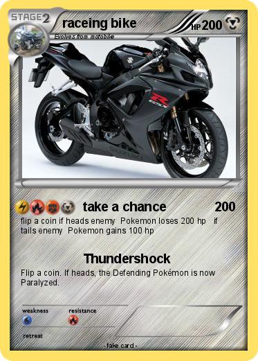 Pokemon raceing bike