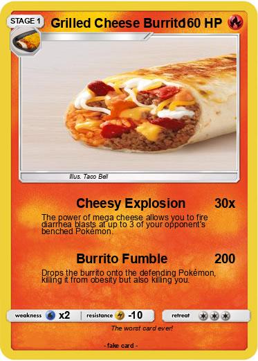 Pokemon Grilled Cheese Burrito