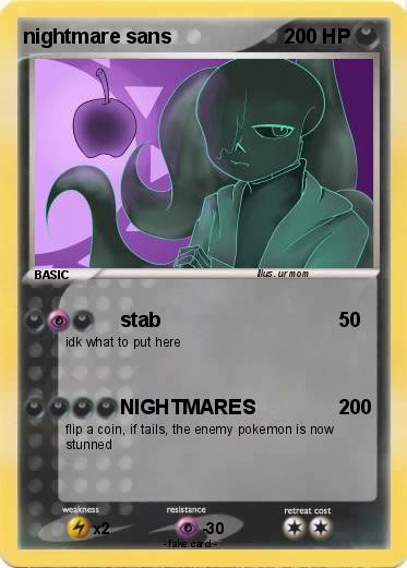 Pokemon nightmare sans