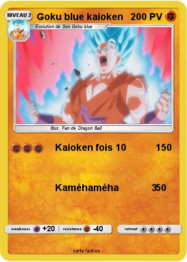 Pokemon Goku blue kaioken