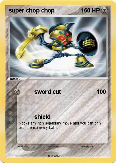 Pokemon super chop chop