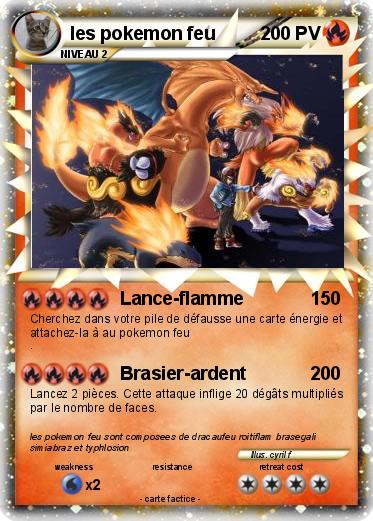 Pokemon les pokemon feu
