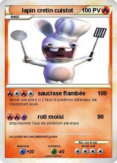Pokemon lapin cretin cuistot
