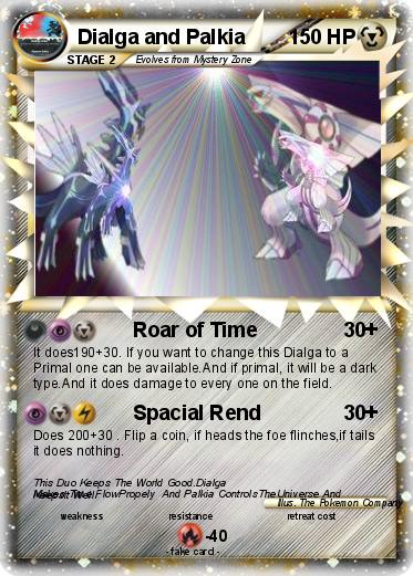 Pokemon Dialga and Palkia