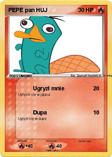Pokemon PEPE pan HUJ