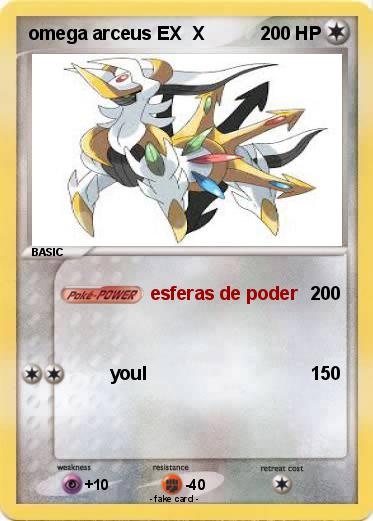 Pokemon omega arceus EX  X