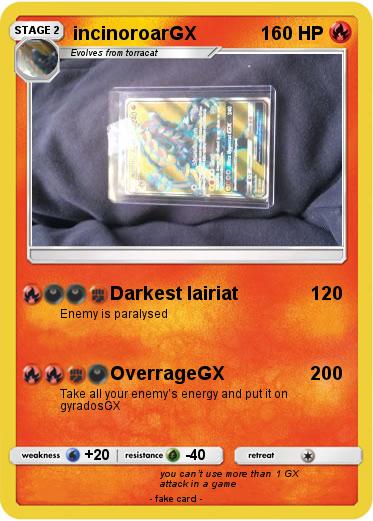 Pokemon incinoroarGX