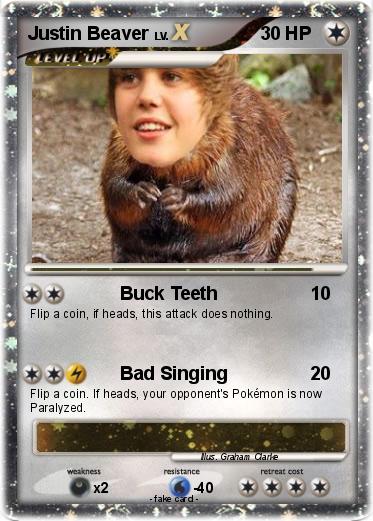 Pokemon Justin Beaver