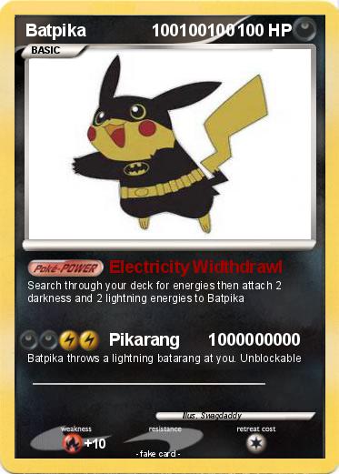 Pokemon Batpika              100100100