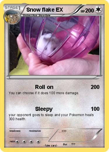 Pokemon Snow flake EX