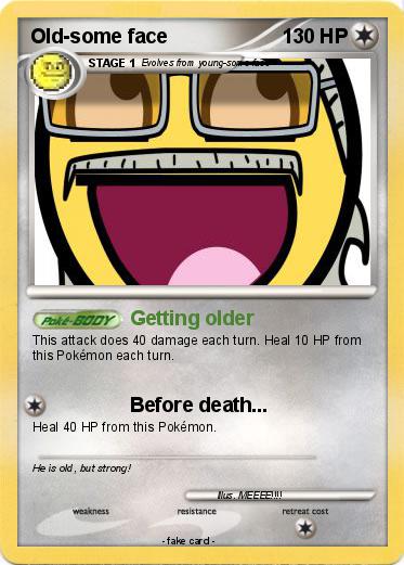 Pokemon Old-some face