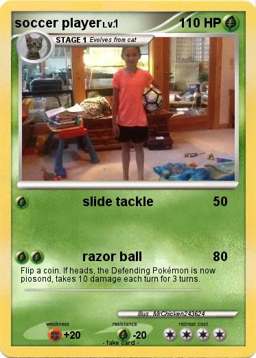 Pokemon soccer player