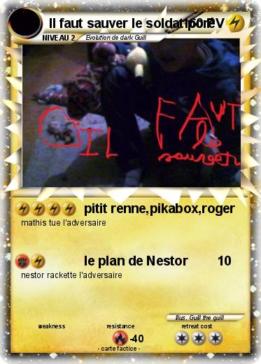 Pokemon Il faut sauver le soldat poré