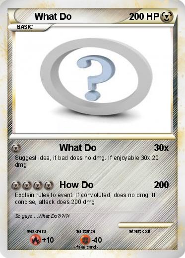 Pokemon What Do