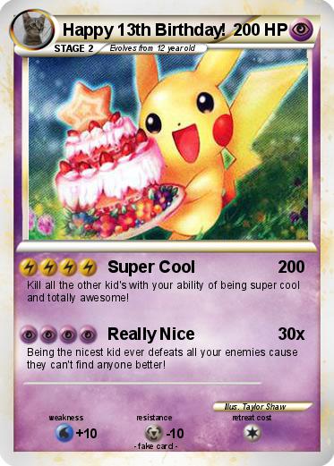 Pokemon Happy 13th Birthday!