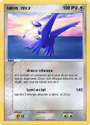 Pokemon latios  niv.x