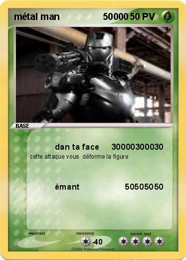 Pokemon métal man                 50000