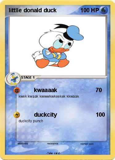 Pokemon littlle donald duck