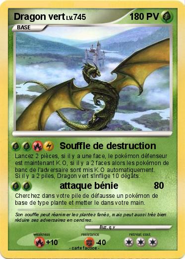Pokemon Dragon vert