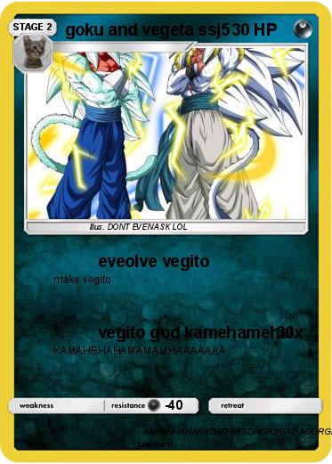 Pokemon goku and vegeta ssj5