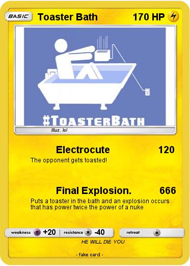 Pokemon Toaster Bath