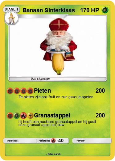 Pokemon Banaan Sinterklaas