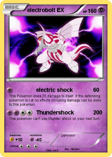 Pokemon electrobolt EX