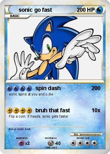 Pokemon sonic go fast