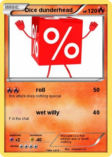Pokemon Dice dunderhead