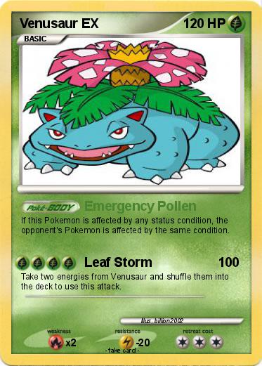 Pokemon Venusaur EX