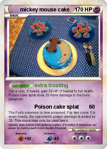 Pokemon mickey mouse cake