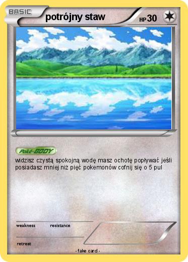 Pokemon potrójny staw