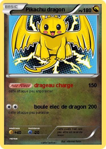 Pokemon Pikachu dragon