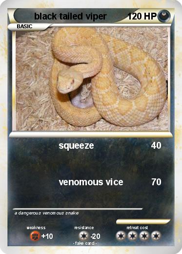 Pokemon black tailed viper