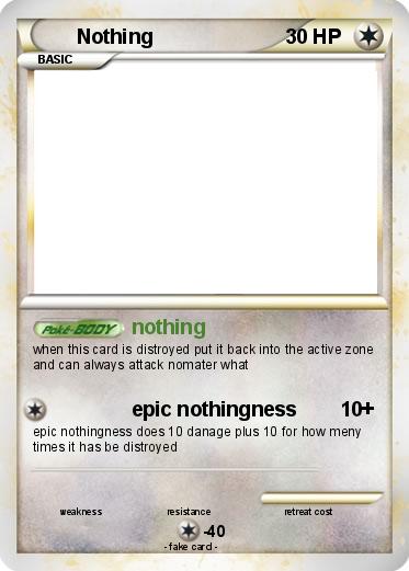 Pokemon Nothing