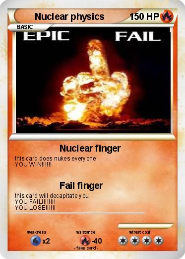 Pokemon Nuclear physics
