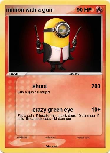 Pokemon minion with a gun