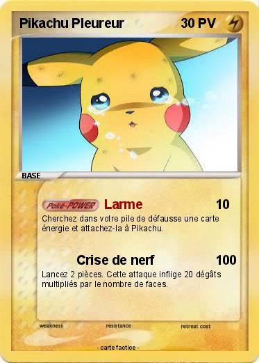 Pokemon Pikachu Pleureur