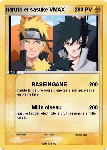Pokemon naruto et sasuke VMAX