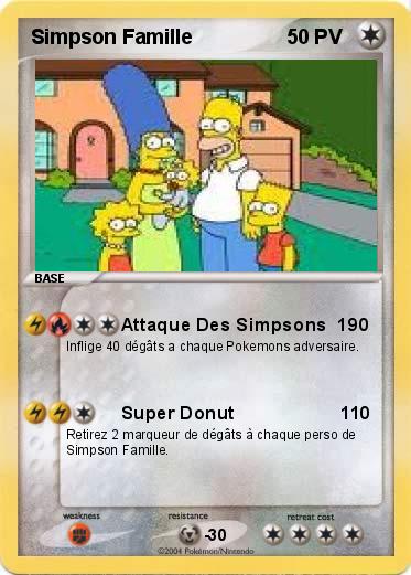 Pokemon Simpson Famille                      