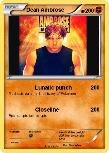Pokemon Dean Ambrose