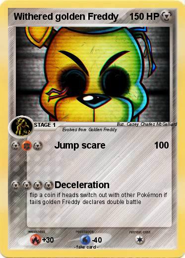 Pokemon Withered golden Freddy
